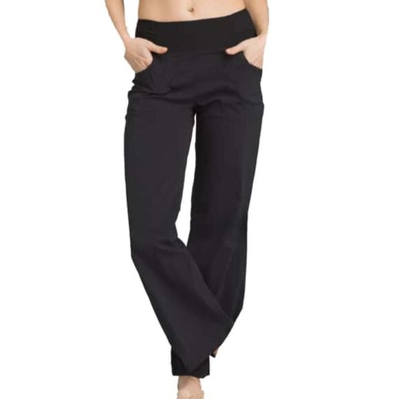 Prana Black Summit Pants Size L Mid-Rise Bootleg - Picture 2 of 10